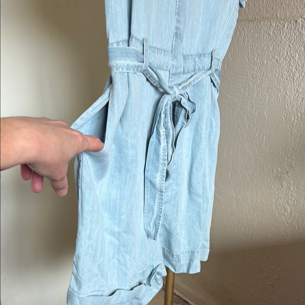 NWT - Blue B - Light Blue Tencel Romper - Size L - Picture 7 of 9